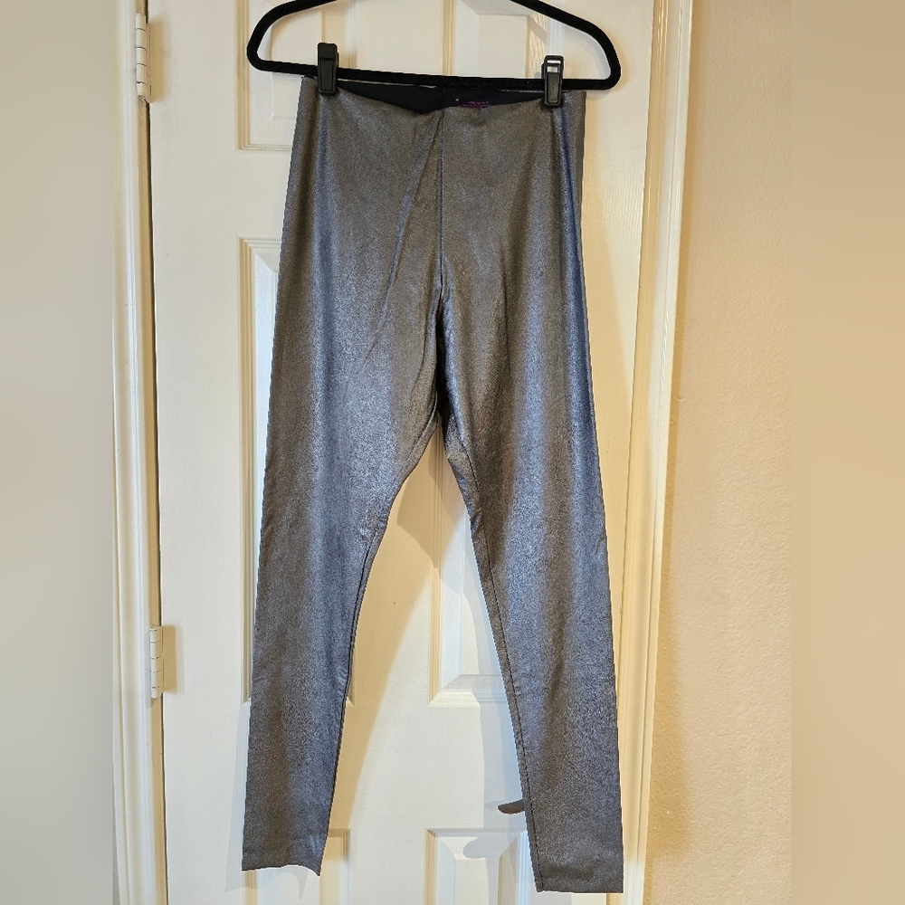 NWT Commando Perfect Control Faux Leather Leggings Gunmetal XL